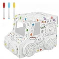 thumbnail image 1 of Assembly 3D Cardboard Playhouse Educational DIY Toy Hand Painted Interactive Cardboard Assembly House Car Sheep Toy for Children, 1 of 7