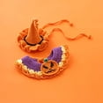 thumbnail image 3 of Halloween Dog Collar Pet Bib Dog Collar Cat Hat Hand Knitted Crochet Collar Pumpkin Costume Pet Accessories ShopWise Round, 3 of 9
