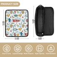 thumbnail image 2 of Hair Tools Storage with Heat Resistant Mat- Sailing Printed Curling Iron Travel Bag/Flat Iron Case for Women, 2 of 8