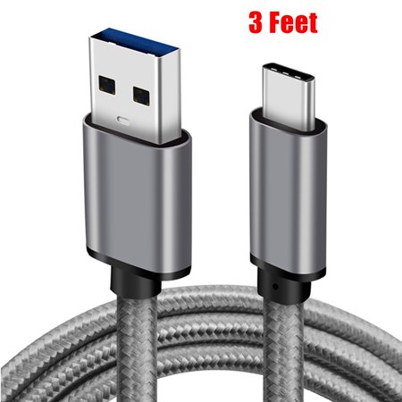 - TSV Nylon Braided Rope USB-C Type-C 3.1 Data Sync Charger Charging Cable Cord (3.3/6.5Ft)