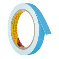 Uxcell 0.6 Inch x 32.8 Feet Glow in the Dark Tape, 1 Roll Fluorescent Adhesive Tape Luminous Reflective Tape, Cyan