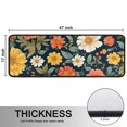 thumbnail image 5 of Kitchen Rugs Sets Of 2,Pioneer Flower Floral Print Pattern Anti Fatigue Kitchen Mat Rugs Non Slip Washable,Decorative Kitchen Floor Mats for Kitchen,Sink,Laundry,17"x47"+17"x47", 5 of 5