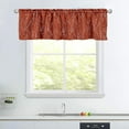 thumbnail image 3 of Kitchen Curtains 36 Inch Length Sets with Valance, 3 Piece Rod pocket Thermal Insulated Room Darkening Blackout Curtains For Kitchen, Bedroom And Bath Room(52X18+26X36 Inch, Rust Red,3 Pieces), 3 of 6