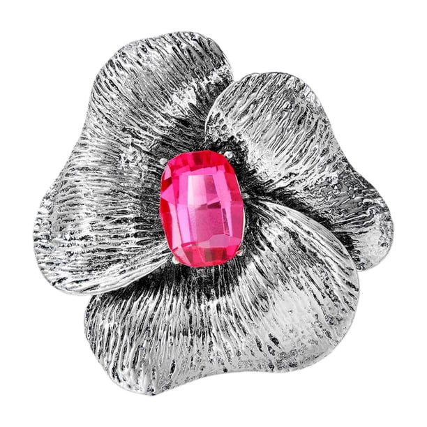 Broche para mujer Strade Fareast Limited prendedor de solapa moderno Rojo