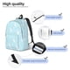 thumbnail image 3 of Disketp Cute Bunny print Canvas Backpack Lightweight Travel Daypack Student Rucksack Laptop Backpack-Medium, 3 of 5