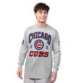 thumbnail image 4 of Men's Starter  Heather Gray/Royal Chicago Cubs Two-Pack Long Sleeve & Short Sleeve T-Shirt Set, 4 of 5