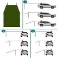 thumbnail image 5 of Refugio Portátil para Automóvil, Toldo para Acampar, Toldo para Techo de Automóvil, Toldo Anti-UV, Toldo Impermeable, Sombrilla, Toldo la Lluvia, Verde, 5 of 5
