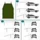 thumbnail image 5 of Refugio Portátil para Automóvil, Toldo para Acampar, Toldo para Techo de Automóvil, Toldo Anti-UV, Toldo Impermeable, Sombrilla, Toldo la Lluvia, Verde, 5 of 5