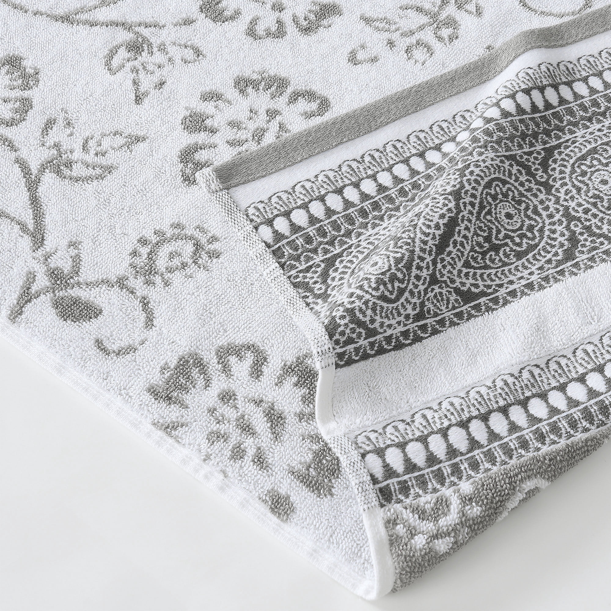 Modern Threads Ophelia 6-Piece Cotton Bath Towel Set, Stone