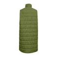 thumbnail image 5 of Women's Plus Size Mid-Length Cotton Vest,Solid Color Sleeveless Puffer Jacket with Pockets,Quilted Zip Up Outerwear for Women,Warm Fall and Winter Layering Piece, Casual Longline Vest for Women Green, 5 of 5