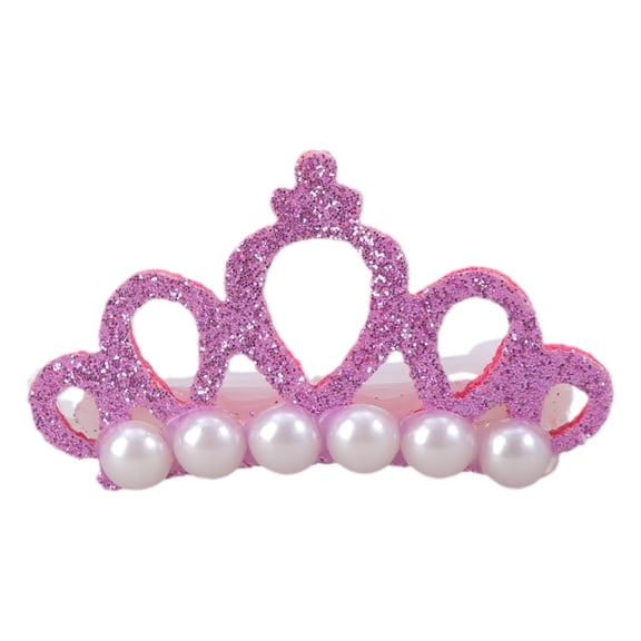 Fashion Dog Hair Clip Pet Puppy for Hairpins Grooming Faux Pearl Crown Hairg