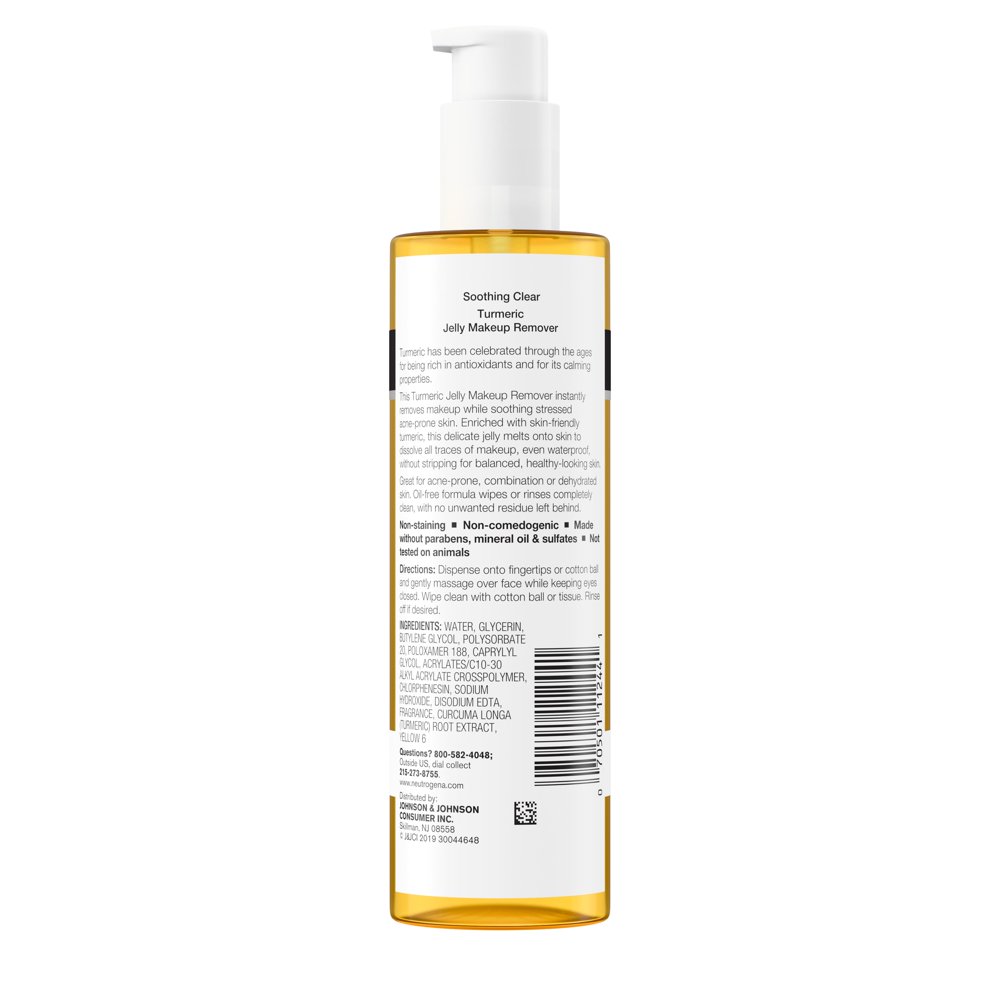 Neutrogena Soothing Clear Turmeric Jelly Makeup Remover, 5 fl. oz