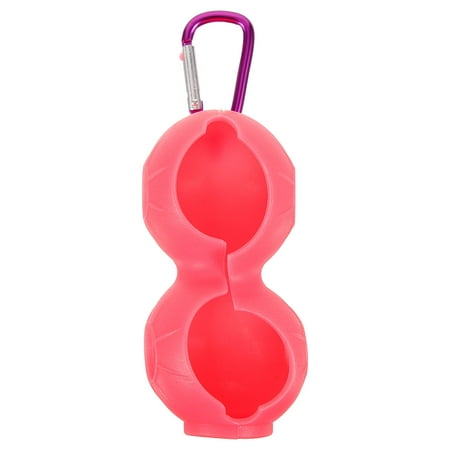 WRITWAA Elastic Golf Ball Bag in Orange Silicone with Easy Carry and Replaceable Short Tees