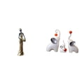 thumbnail image 1 of Conjunto De Figuras Decorativas Ligeras De Una Mujer Y Una Familia De Elefantes De Una Tribu Africana. Ideales Para Hoteles, Escritorios, Salas De Estar Y Dormitorios., 1 of 8