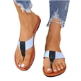 thumbnail image 4 of AXXD Women Sandals Clearance 9.5 New Summer Flat Shoes Casual Slip-Toe Sandals Clip Toe, 4 of 5