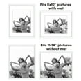 thumbnail image 4 of Americanflat 11x14 Picture Frame with Polished Plexiglass with 8x10 Mat 5 Pack Display Photo Galleria - White, 4 of 8