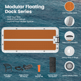 thumbnail image 3 of Danrelax 15'x6.5' Inflatable Floating Dock with Electric Pump, 5mm EVA, Fits 15, for Lakes, Pools, 3 of 7