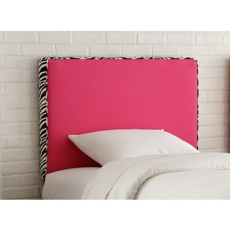 Skyline Furniture Upholstered Headboard, Full, Fr. Pink/Zebra