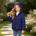 thumbnail image 5 of Edvintorg Girls Fleece Jacket Long Sleeve Loose Casual Zip up Coat Solid Color Hooded Puffer Outerwear with Pocket Teenage Girl Clothes Size 4-15, 5 of 9