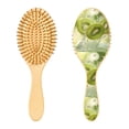 thumbnail image 2 of YAZAOO Soft Hair Brush Hair Comb Detangler Kiwi Slices Fall Into Water Smoothing Hair Care Beauty Gift, 2 of 7