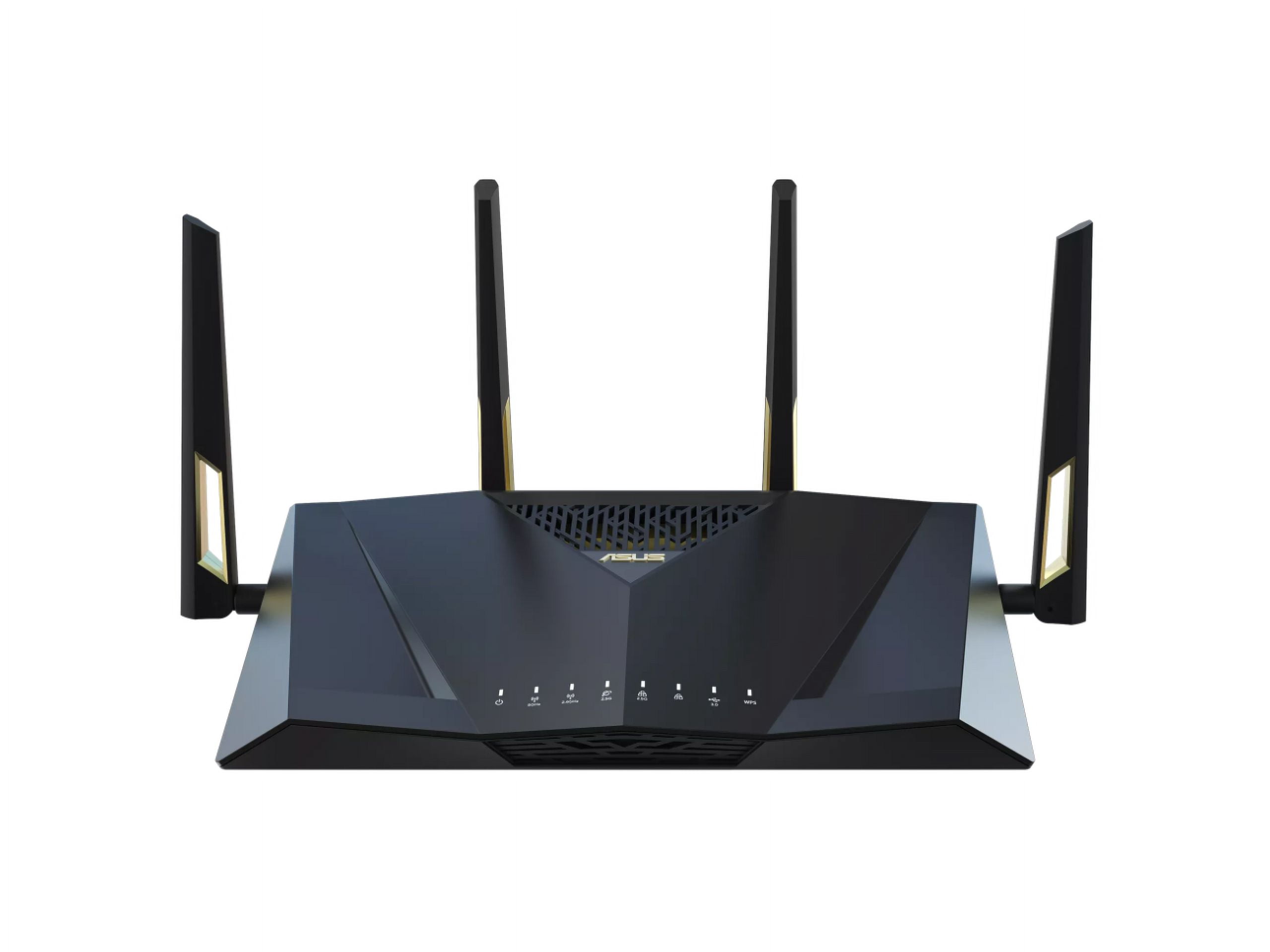 ASUS RT-AX88U PRO AX6000 Dual Band WiFi 6 Router, Dual 2.5G Port, WPA3, Parental Control,  Adaptive QoS, Port Forwarding, WAN aggregation, lifetime internet security and AiMesh support