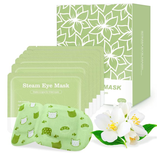 Jekeno Máscara de ojos de vapor, 16 paquetes de máscaras de ojos para ojos secos, ojeras e hinchazón, máscara de ojos caliente de vapor autocalentada de 40 a 60 minutos, regalos de spa de Navidad