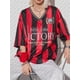thumbnail image 4 of Camiseta de fútbol de verano de malla transpirable con cuello en V para mujer, camiseta con estampado de letras número 23, ropa escolar, ropa deportiva para parejas, manga corta, 4 of 5