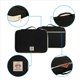 thumbnail image 3 of 5X Bolsa de Almacenamiento de Documentos A4 Impermeable Oxford Oxford Multifuncional Organizador de Negocios Bolsa Carpeta de Archivos PapeleríA Organizador Cremallera (Negro), 3 of 4