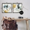 thumbnail image 4 of Stupell Industries Black & Yellow Abstract Splash Abstract Painting Gray Floater Framed Canvas Art Print Wall Art, 25 x 25, Set of 2, 4 of 10