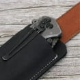 thumbnail image 6 of Retro Belt Carrying Leather Knife Scabbard Horizontally, Leather Pocket Knife Sheath for Belt Black, 6 of 6