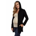 thumbnail image 2 of Maternity Long Sleeve Pocket Hooded Cardigan, 2 of 6