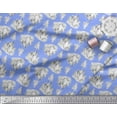 thumbnail image 3 of Soimoi Blue Cotton Duck Fabric Iceberg Ocean Print Fabric by Yard 44 Inch Wide, 3 of 3