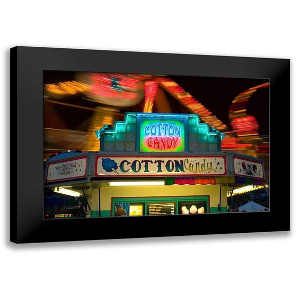 Jimmyz 14x11 Black Modern Framed Museum Art Print Titled - Cotton Candy Night Out