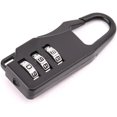 thumbnail image 1 of Black Zinc Alloy Three-Wheel Mini Code Lock Luggage Zipper for Cross Code Set Number for Number Lock Combination Padlocks, 1 of 6