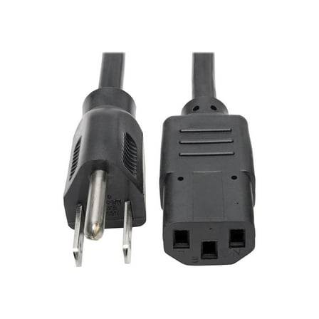 Tripp Lite 2' NEMA 5-15P to IEC-320-C13 Power Cord Black P006-002-13A