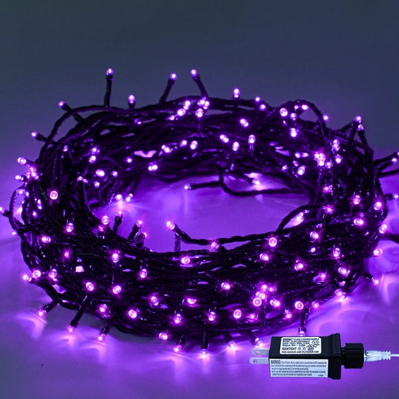 Guirnalda de luces Epesl, color morado, 220 LED, 25 m, memoria, 8 modos