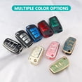thumbnail image 6 of Key Fob Cover Compatible with Audi A1 A3 Q3 Q7 R8 A6L TT 3 Button Flip Key Keychain Case Holder Protector,A:red, 6 of 6