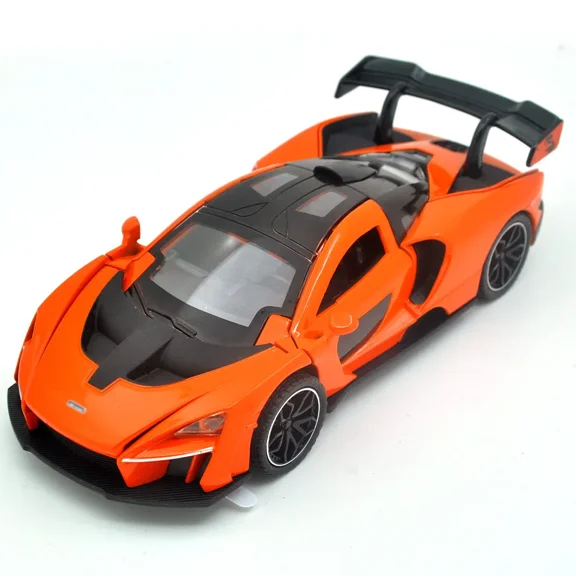 1/32 suitable for McLaren Sena die-casting metal alloy models car sound and light pull-back series, children's toy gifts