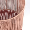thumbnail image 6 of Happimess Harper Modern 4.13-Gallon 2-Tone Faux Wicker Cylinder Outdoor Trash Can, Pink/Red, HPM1101C, 6 of 9