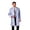 Blue, variant on Meta Unisex 40" Long Labcoat, Style 6116