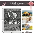thumbnail image 4 of Mothers Day Blanket Gifts for Mom, Valentines Gifts for Mom from Daughter Son, Birthday Gifts for Women Who Has Everything, Blanket Gift for Her, I Love You Mom Throw Blanket 60"×50", 4 of 6
