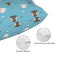 thumbnail image 3 of Kdxio Cotton Pillow Cases 14"x20" Pillowcases,Soft and Breathable Bedroom Pillow Cases-Cat Fish, 3 of 8
