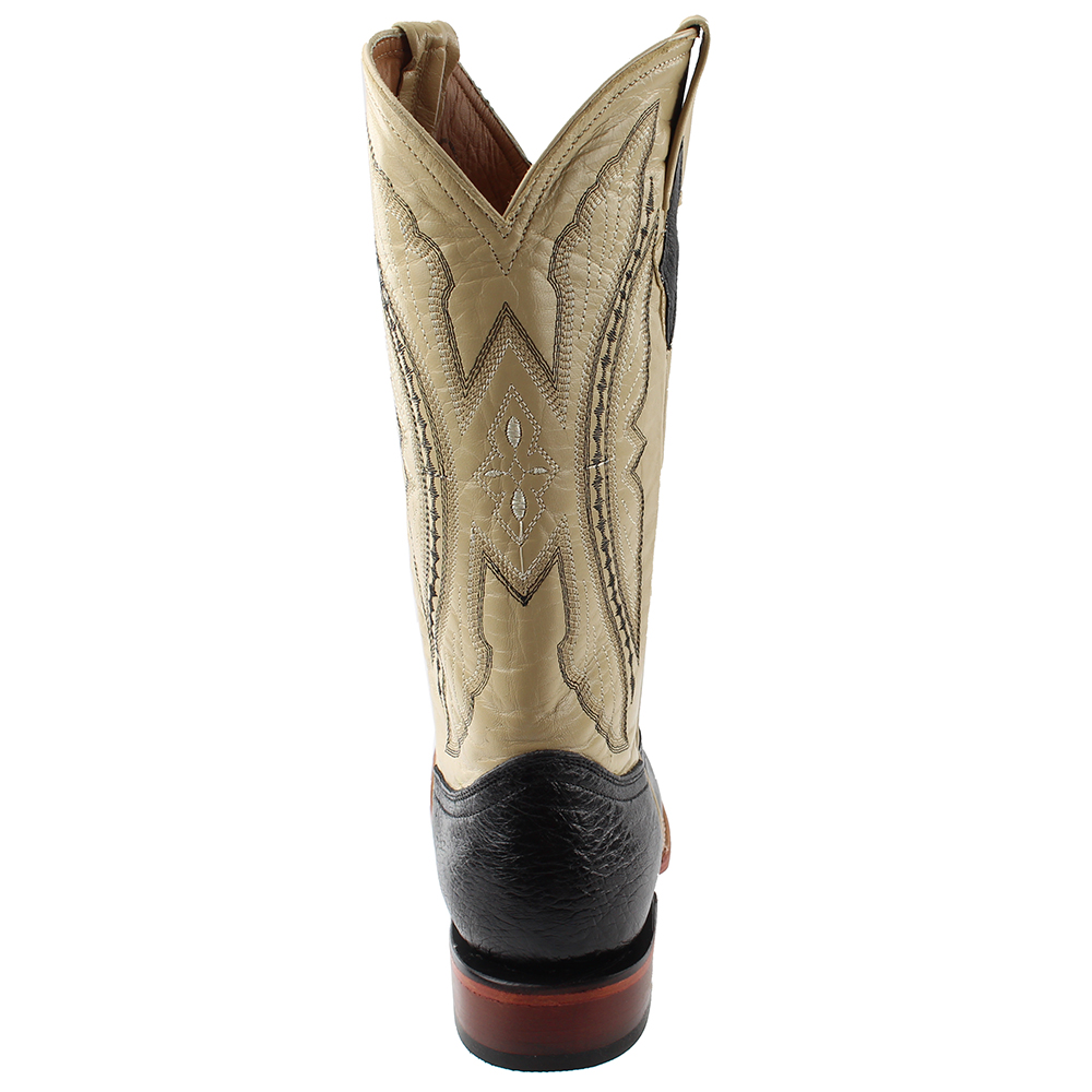 Men's Smooth Quill Ostrich Exotic Boot Square Toe - 1029309 - image 3 of 7