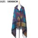 thumbnail image 2 of Poncho con flecos estilo bohemio informal para mujer, cárdigan holgado con estampado vintage para clima frío, manta navideña, bufanda, regalos, 2 of 5