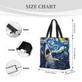 thumbnail image 3 of Easygdp Vintage Starry Sky Shark Bolsa Tote para Mujer, Bolso de Hombro para Trabajo, Playa, Viajes, Compras y Supermercado, 3 of 7