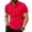04# Red, variant on Qwertyu Mens Polo Shirts Short Sleeve Button Golf Casual Slim Fit Shirt with Pocket Spring Summer Stylish Tops Red M
