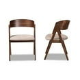 thumbnail image 3 of Baxton Studio Danton Beige and Brown Finished Wood Dining Chair (Set of 2), 3 of 7