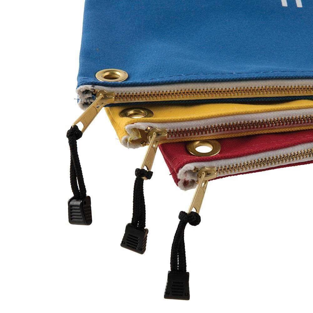 Klein Tools Canvas Tool Bag W/zipper 3-Pk