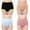 Underwear/panties for women plus size-Multicolor, variant on Homenesgenics Seamless Plus Size Women's High Waist Lace Cotton Underwear - Soft Comfy Breathable Panties Briefs Hipster Boy Shorts Thong Female Underpants Black M