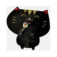 thumbnail image 2 of CafePress - Black Sushi Cat - White/Black Shot Glass, Unique and Funny Shot Glass, 2 of 2